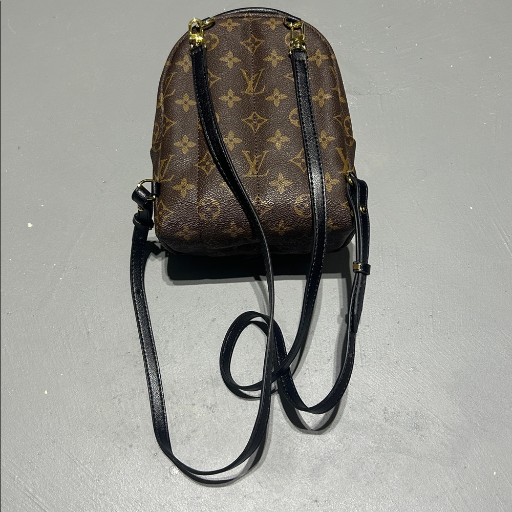 Brown Monogram Leather Mini Backpack Style Bag - image 7